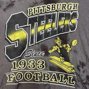 Pittsburgh Steelers '47 Brand Vintage Tubular Tie Dye T Shirt Mens 2XL NFL